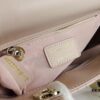 Medium Lady Dior Bag with Silk Scarf, Quilted Cannage Pattern, Top-Grade Imported Leather