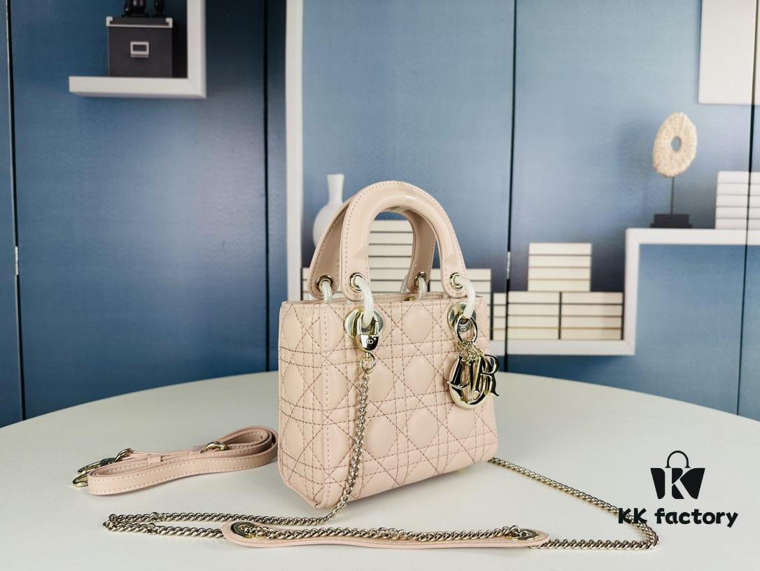 693097856e68136f4d9aa683 Lady Dior Small Three-Compartment Handbag with Silk Scarf