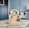 693097856e68136f4d9aa686 Lady Dior Small Three-Compartment Handbag with Silk Scarf