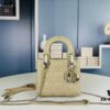 6930978f6e68136f4d9aa69a Lady Dior Small Three-Compartment Handbag with Silk Scarf