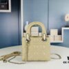 693097916e68136f4d9aa69b Lady Dior Small Three-Compartment Handbag with Silk Scarf
