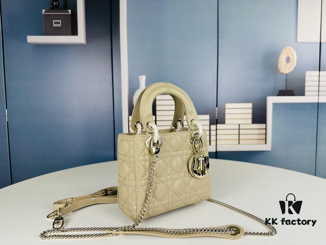 693097916e68136f4d9aa69d Lady Dior Small Three-Compartment Handbag with Silk Scarf