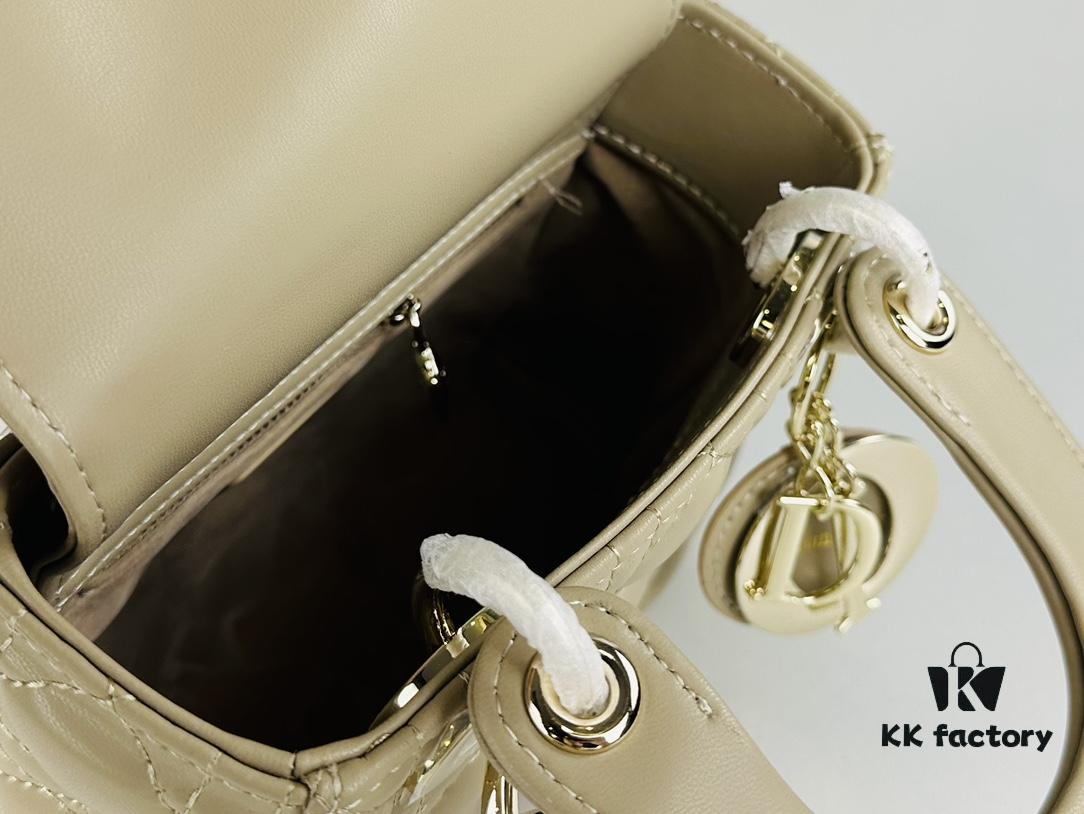 693097926e68136f4d9aa6a1 Lady Dior Small Three-Compartment Handbag with Silk Scarf