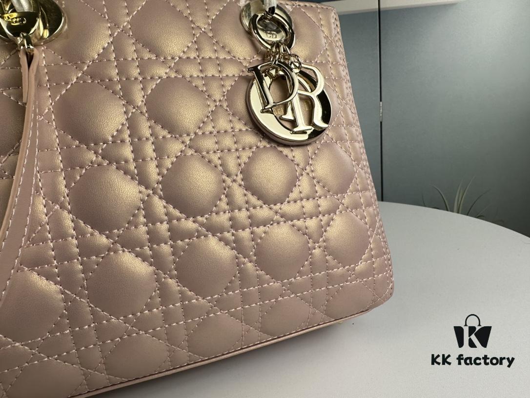 Large Lady Dior Handbag with Silk Scarf