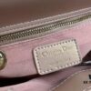 Medium Lady Dior Bag with Silk Scarf, Quilted Cannage Pattern, Top-Grade Imported Leather