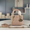 6930979b6e68136f4d9aa6b4 Lady Dior Small Three-Compartment Handbag with Silk Scarf