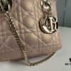 6930979d6e68136f4d9aa6b9 Lady Dior Small Three-Compartment Handbag with Silk Scarf