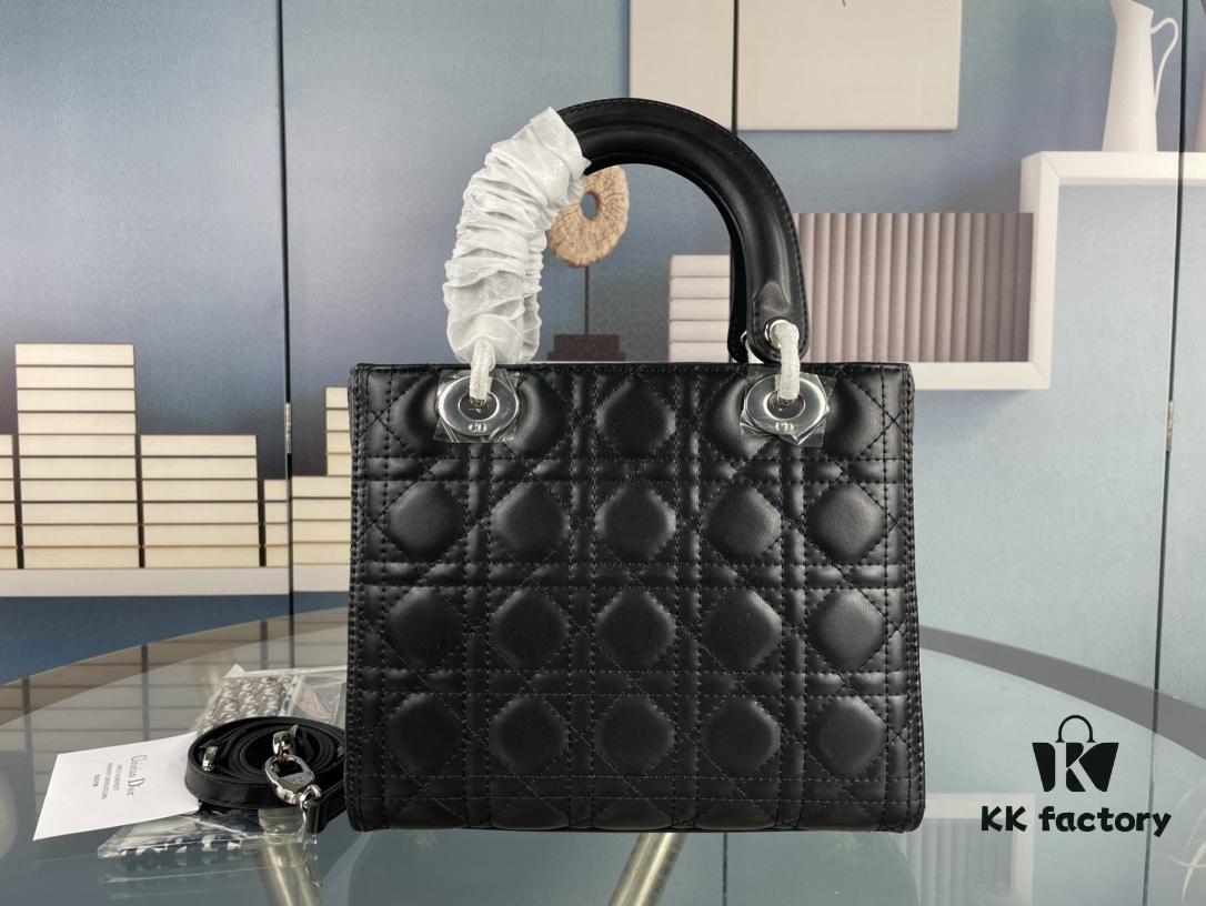 693097a16e68136f4d9aa6bf Large Lady Dior Handbag with Silk Scarf, Quilted Cannage Pattern Inspired by Napoleon III Chairs