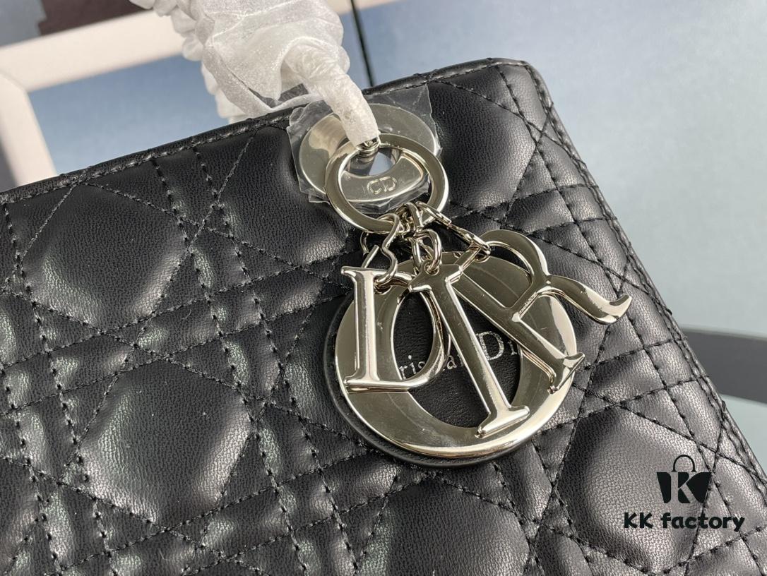 693097a26e68136f4d9aa6c3 Large Lady Dior Handbag with Silk Scarf, Quilted Cannage Pattern Inspired by Napoleon III Chairs