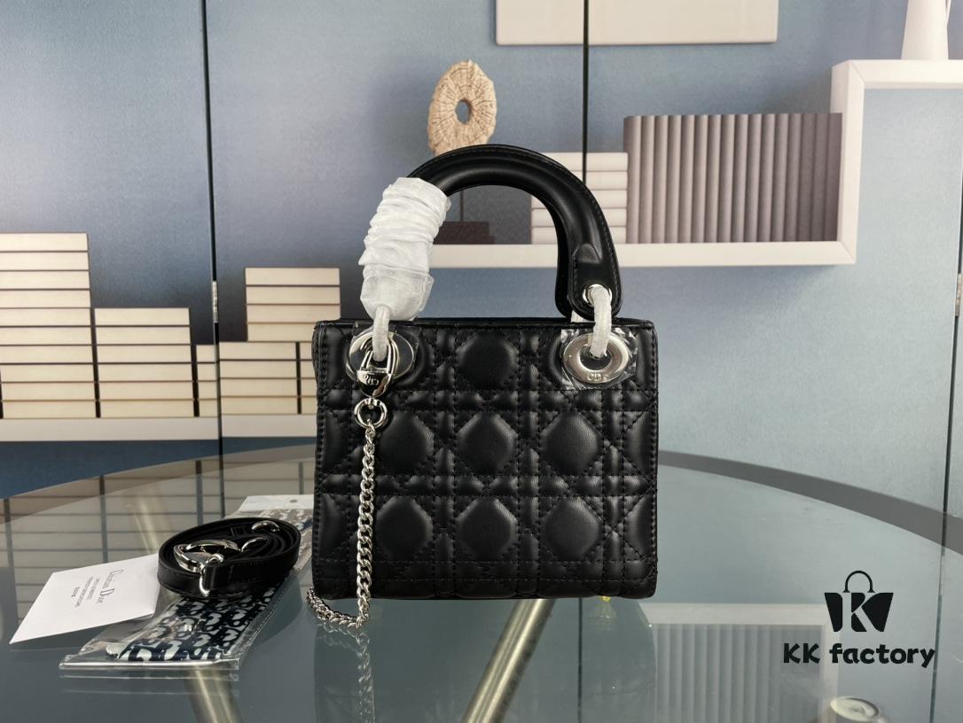 693097a96e68136f4d9aa6d0 Lady Dior Small Three-Compartment Handbag with Silk Scarf