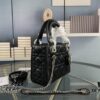 693097a96e68136f4d9aa6d1 Lady Dior Small Three-Compartment Handbag with Silk Scarf