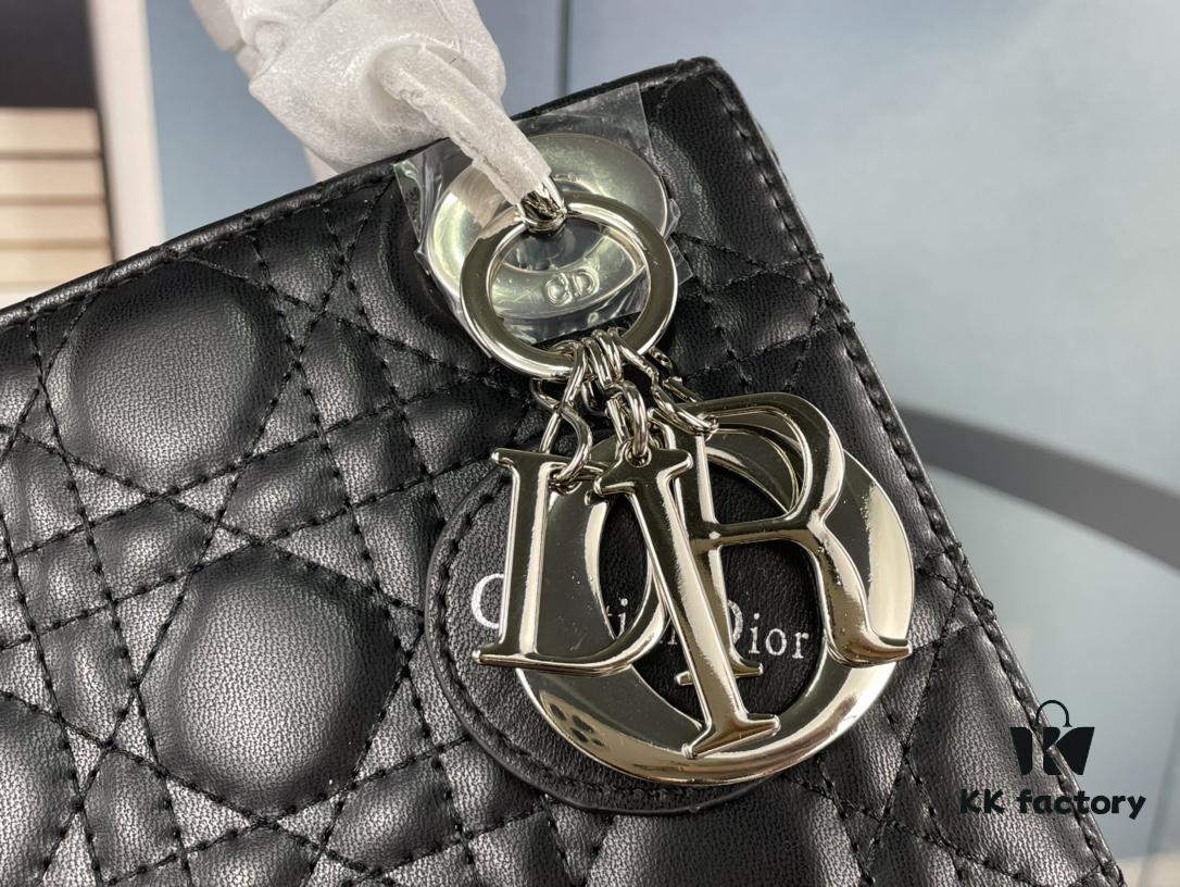 693097aa6e68136f4d9aa6d2 Lady Dior Small Three-Compartment Handbag with Silk Scarf
