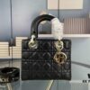 693097b06e68136f4d9aa6df Medium Lady Dior Bag with Silk Scarf, Quilted Cannage Pattern, Top-Grade Imported Leather