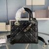693097b36e68136f4d9aa6e2 Medium Lady Dior Bag with Silk Scarf, Quilted Cannage Pattern, Top-Grade Imported Leather