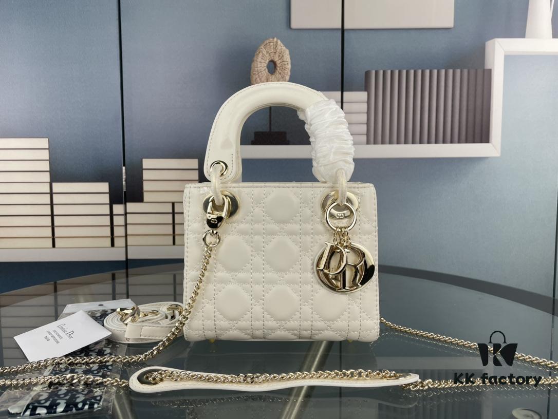 693097c36e68136f4d9aa704 Lady Dior Small Three-Compartment Handbag with Silk Scarf