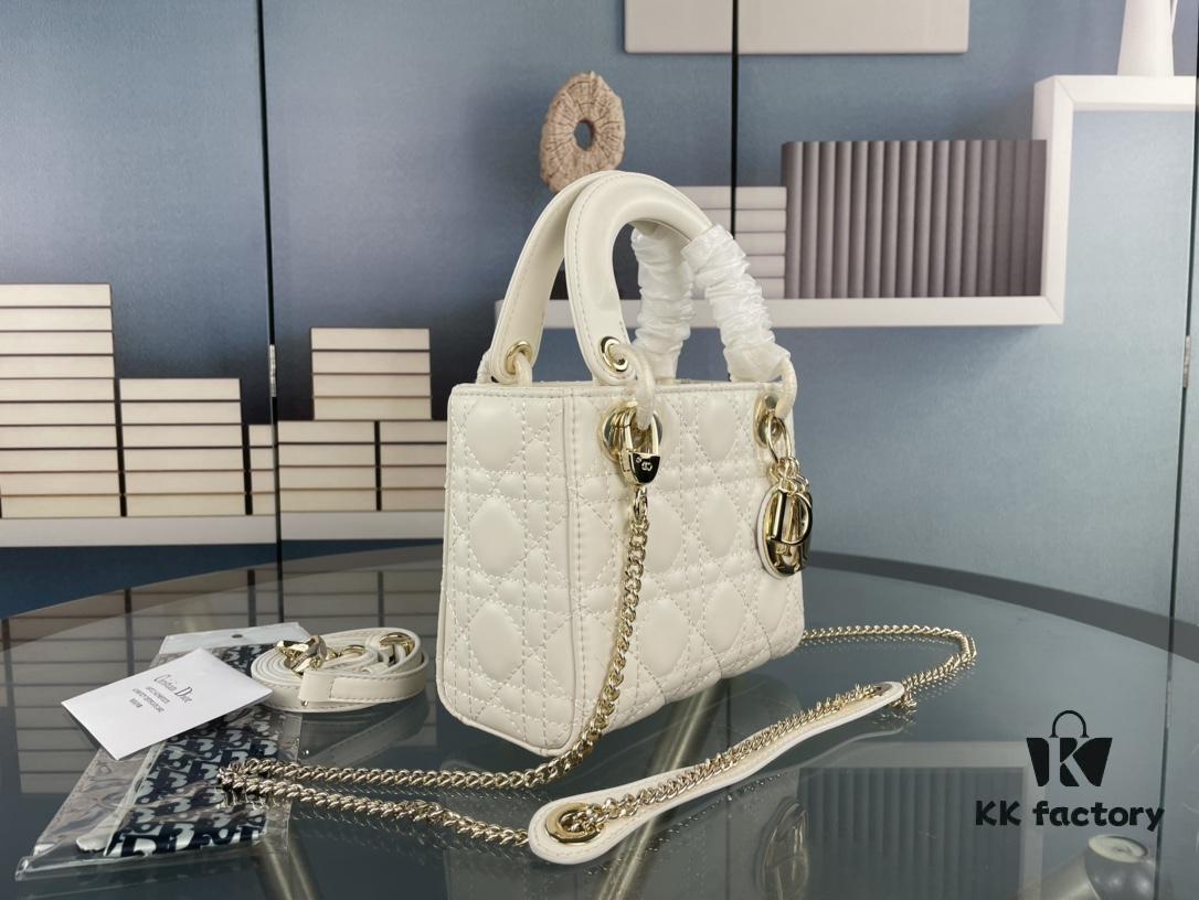 693097c56e68136f4d9aa706 Lady Dior Small Three-Compartment Handbag with Silk Scarf
