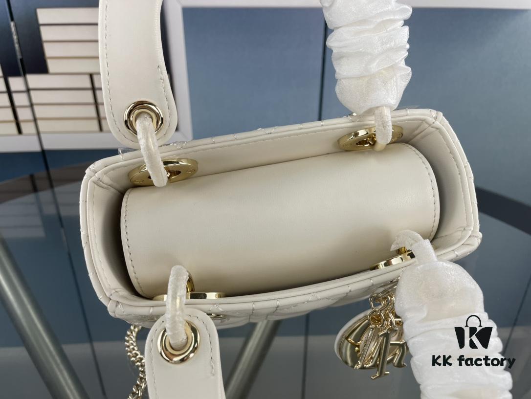 693097c76e68136f4d9aa70a Lady Dior Small Three-Compartment Handbag with Silk Scarf