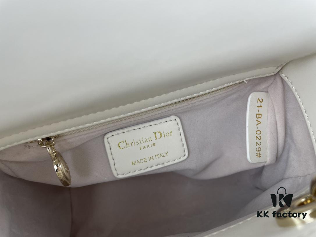 693097c76e68136f4d9aa70b Lady Dior Small Three-Compartment Handbag with Silk Scarf