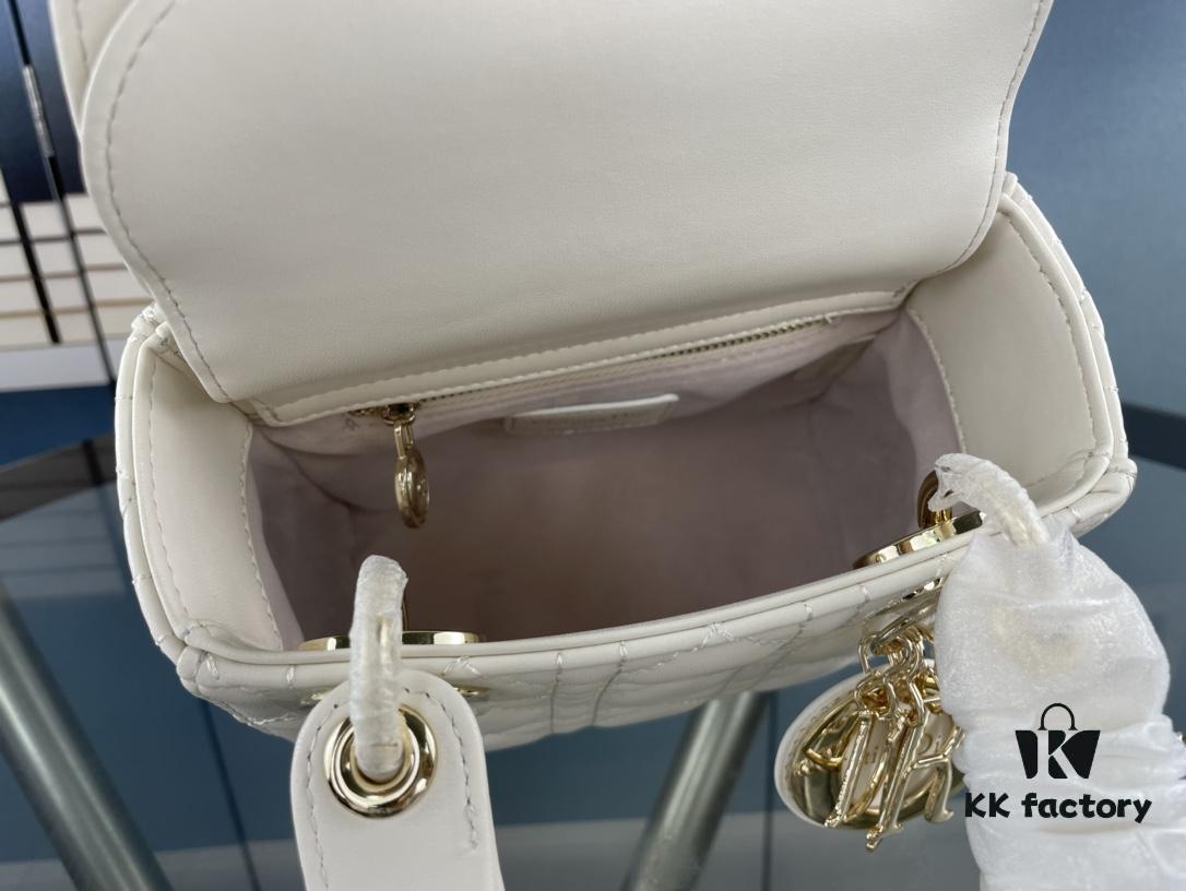 693097c96e68136f4d9aa70f Lady Dior Small Three-Compartment Handbag with Silk Scarf