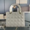693097c96e68136f4d9aa710 Large Lady Dior Bag with Silk Scarf, Quilted Cannage Pattern, Five-Compartment Design