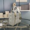 Lady Dior Small Three-Compartment Bag with Silk Scarf