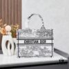 Original Order Embroidered Medium [Di0r Book Tote]