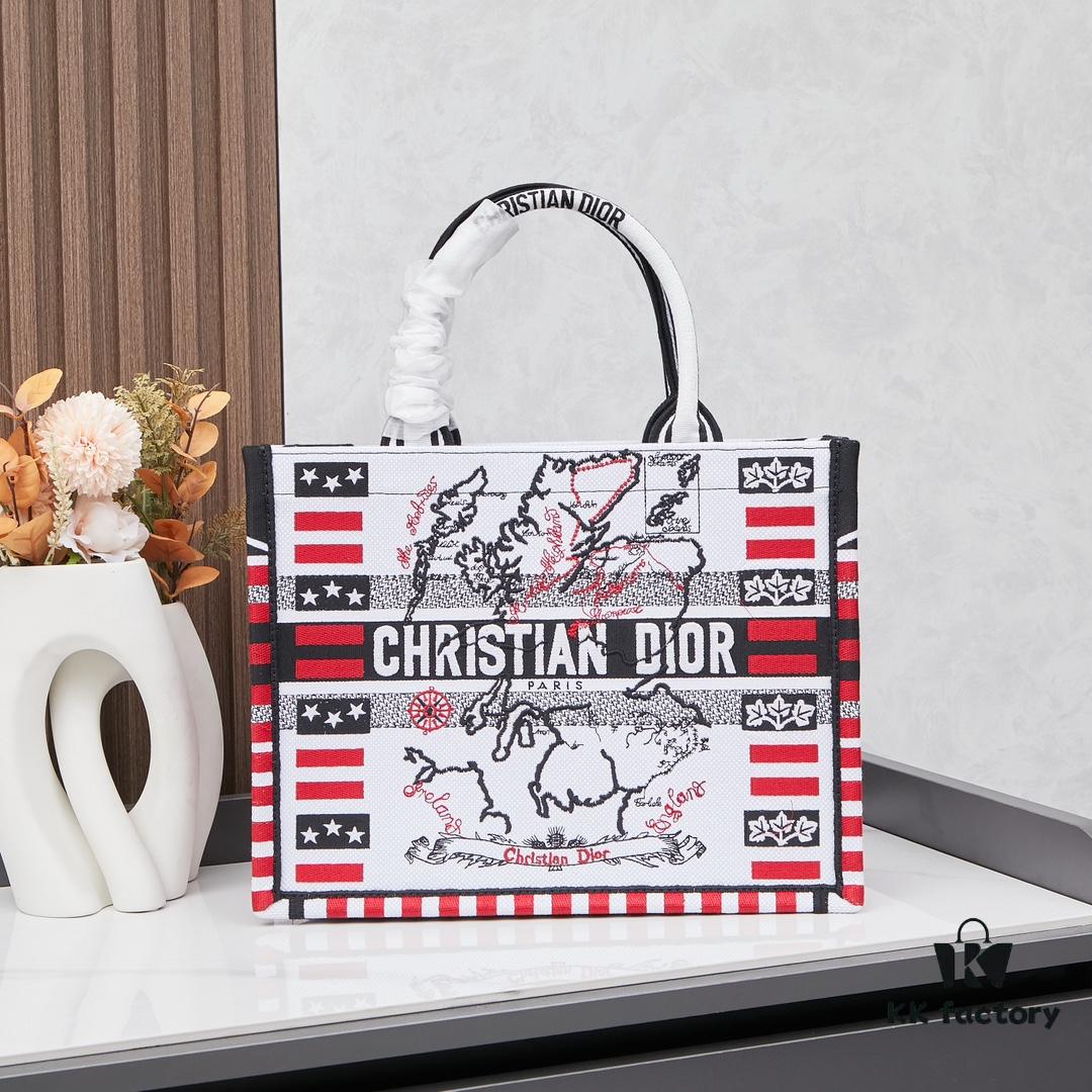693098276e68136f4d9aa7cb Original Order Embroidered Medium Di0r Book Tote