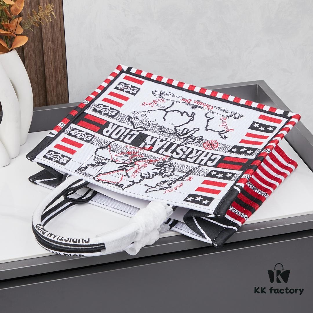 693098286e68136f4d9aa7cd Original Order Embroidered Medium Di0r Book Tote