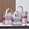 Embroidered Large [Di0r Book Tote]