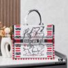 Embroidered Large [Di0r Book Tote]