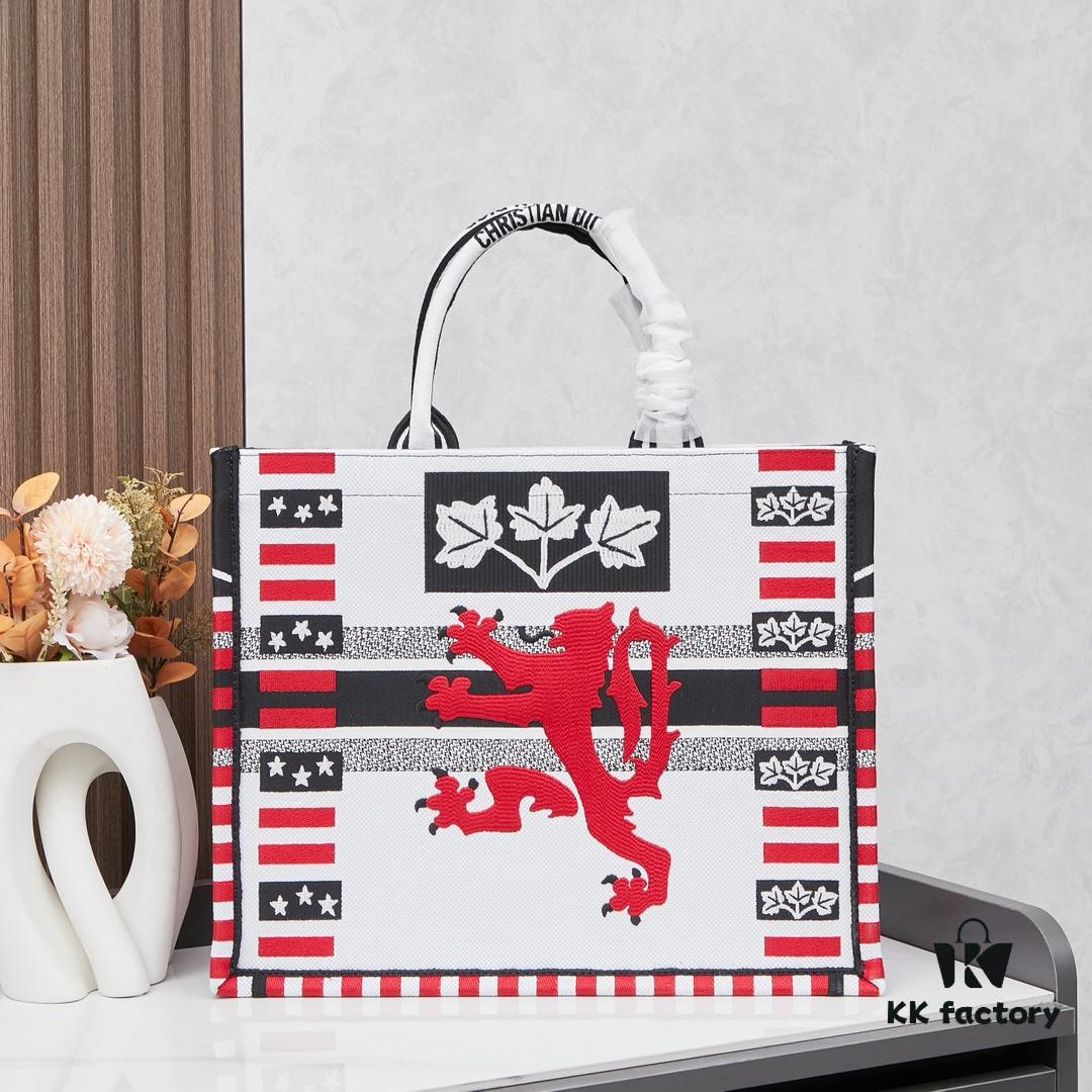 Embroidered Large [Di0r Book Tote]