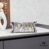 Book Tote Bag (Small Size, 26.5 cm) Embroidered with Reverse Toile de Jouy