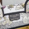 Book Tote Bag (Small Size, 26.5 cm) Embroidered with Reverse Toile de Jouy