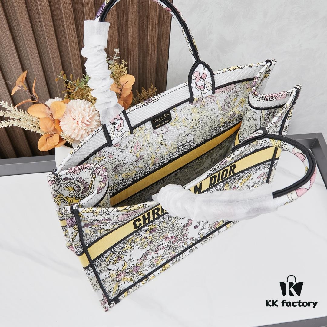 Embroidered Large [Di0r Book Tote]