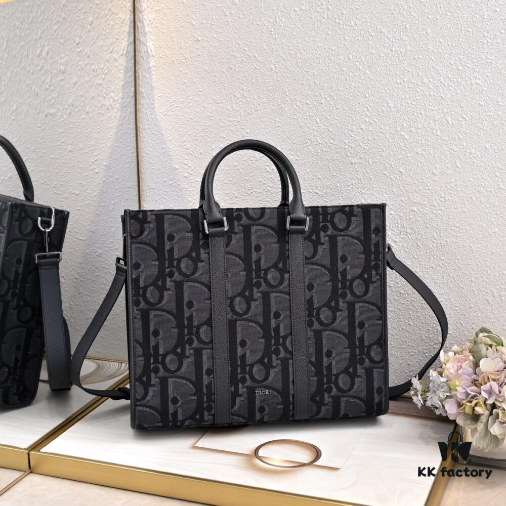 693098436e68136f4d9aa803 Luxury Original Oblique Fabric East-West Handbag
