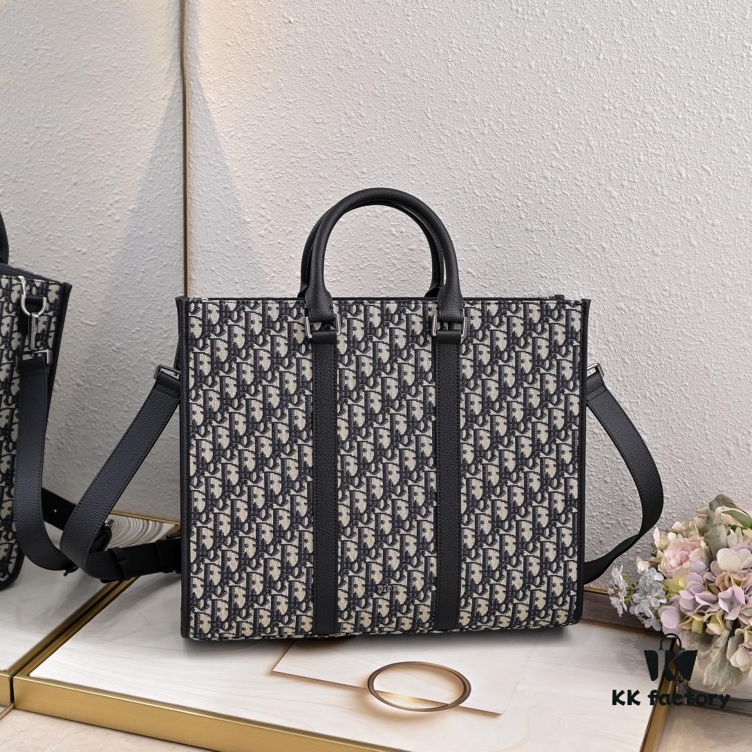 6930984e6e68136f4d9aa819 Luxury Original Oblique Fabric East-West Handbag