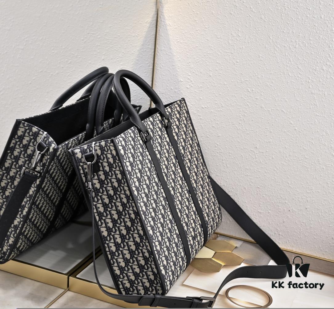 6930984e6e68136f4d9aa81b Luxury Original Oblique Fabric East-West Handbag