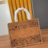 6930985b6e68136f4d9aa833 Large and Medium Size | Handcrafted Leather Carved Artistic Dior Spring Collection Tote Shoulder Bag