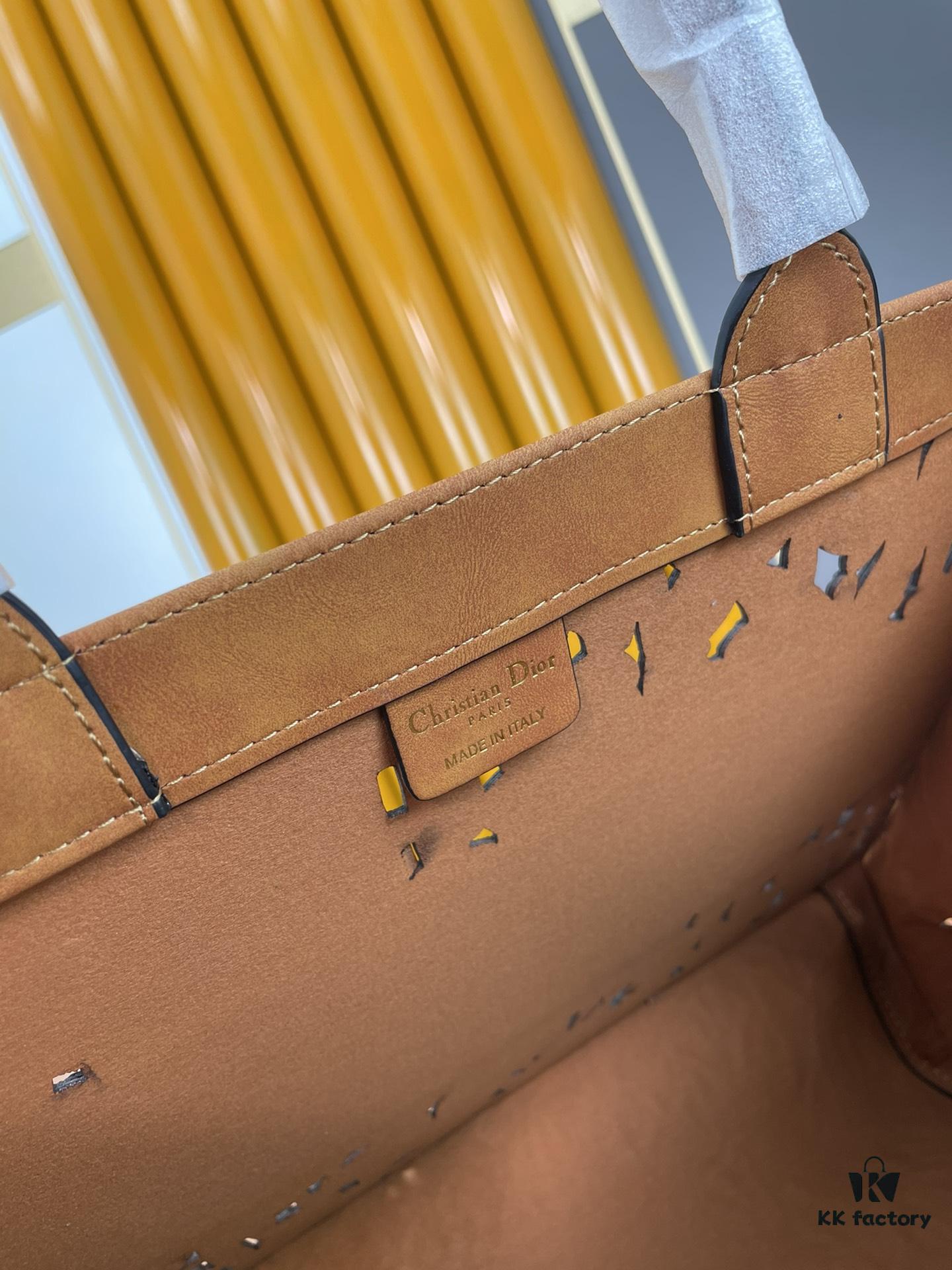 6930985c6e68136f4d9aa836 Large and Medium Size | Handcrafted Leather Carved Artistic Dior Spring Collection Tote Shoulder Bag