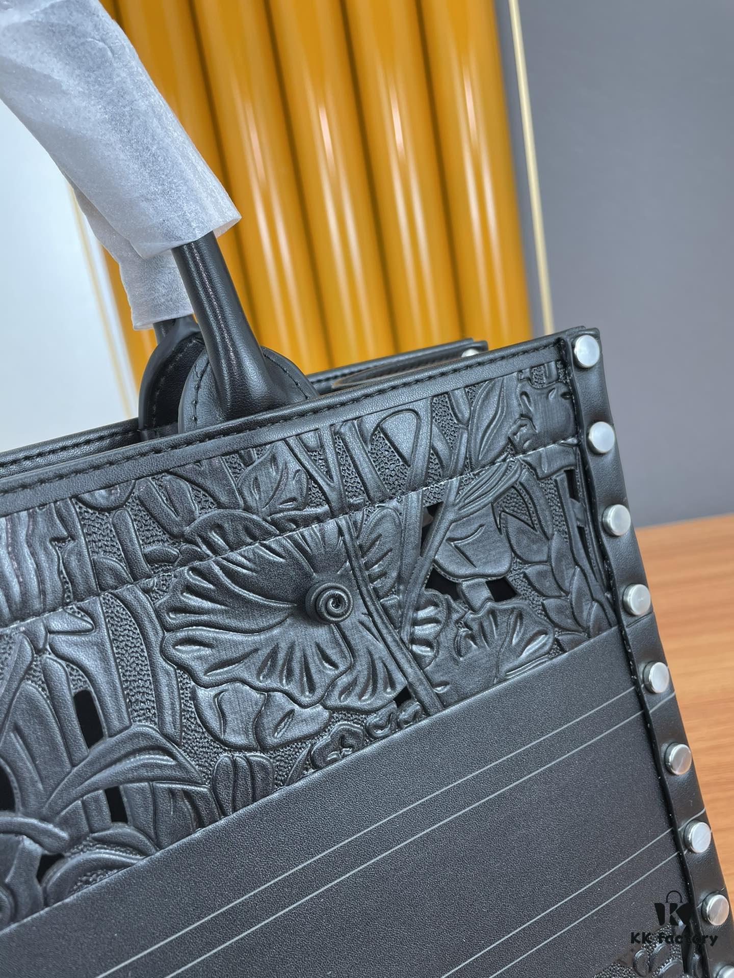 693098636e68136f4d9aa842 Large and Medium Size | Handcrafted Leather Sculpture Art Piece 👑 Dior Spring Collection Shopping Tote Shoulder Bag 🎒