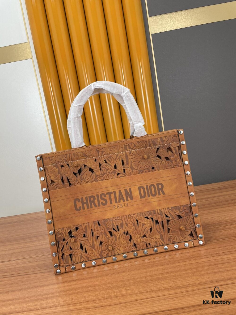 693098646e68136f4d9aa844 Large and Medium Size | Handcrafted Leather Carved Artistic Dior Spring Collection Tote Shoulder Bag