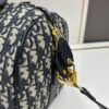 Dior Groove 25 Handbag in Blue Oblique Print Canvas