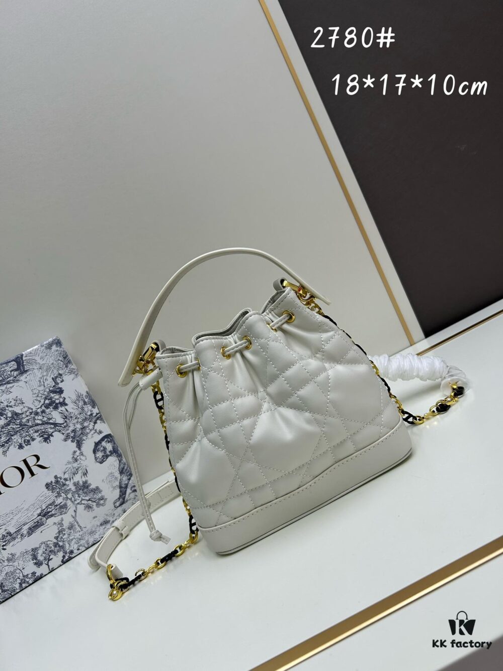 693098986e68136f4d9aa8a9 Dior 2024 New Arrival Jolie Bucket Bag with Box