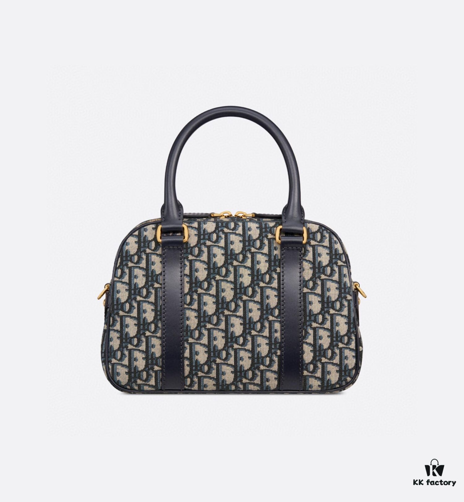 693098d16e68136f4d9aa917 Small D-Vibe Bowling Bag in Blue Oblique Print