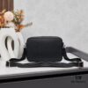 693099046e68136f4d9aa97d Dior Gray Camera-Grained Calfskin Messenger Bag | Safari Style | Compact Design with Detachable Strap