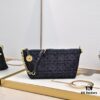 Embossed Diorstar Hobo Chain Bag