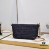 Embossed Diorstar Hobo Chain Bag