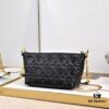 6930990f6e68136f4d9aa998 Embossed Diorstar Hobo Chain Bag