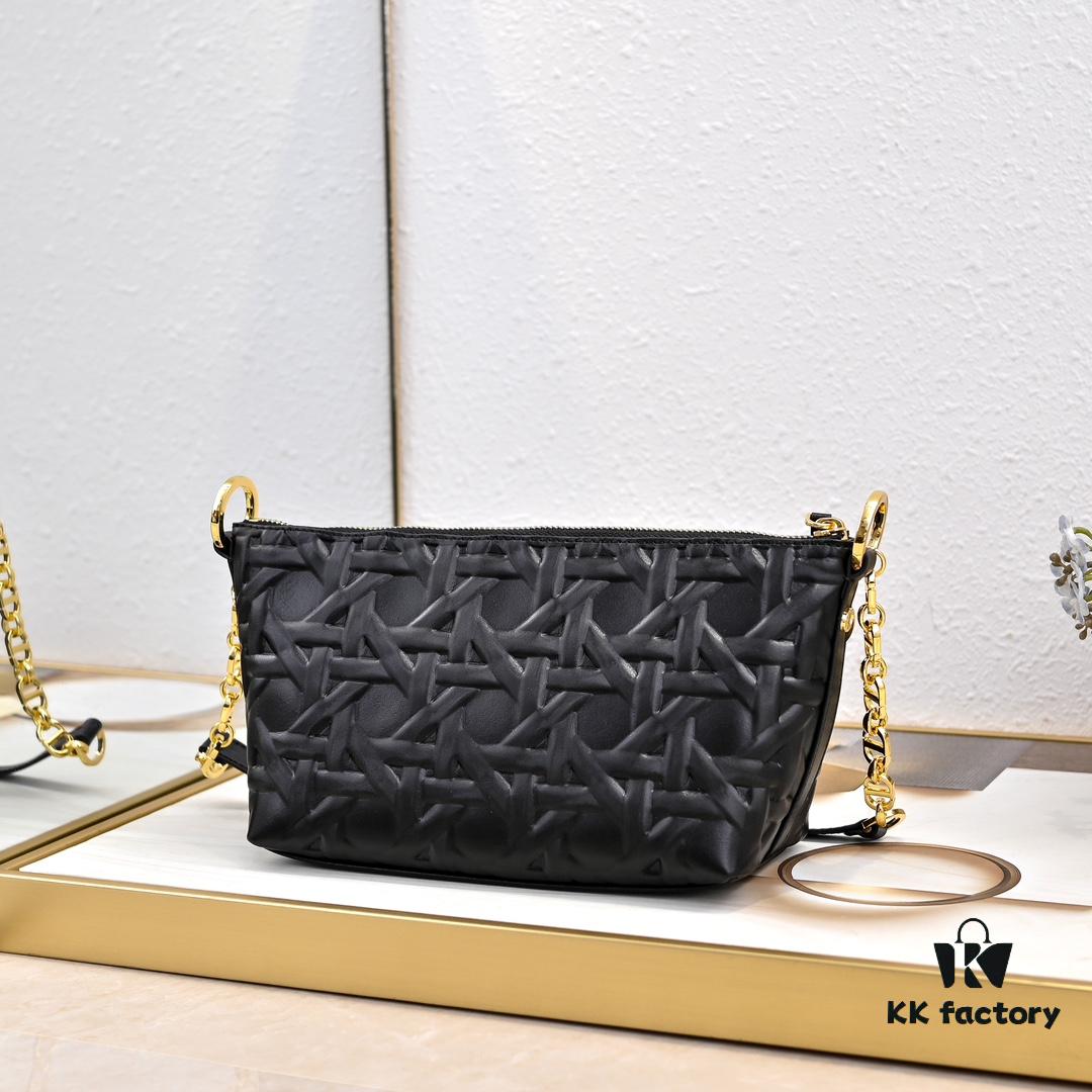6930990f6e68136f4d9aa998 Embossed Diorstar Hobo Chain Bag