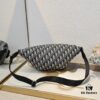 693099146e68136f4d9aa99f Top Original Dior Waist Bag – Black and Beige Oblique Print, 2025 Spring Collection